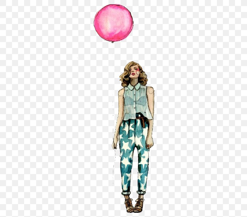 Fashion Illustration Watercolor Painting Drawing, PNG, 350x723px, Fashion Illustration, Art, Balloon, Clothing, Drawing Download Free