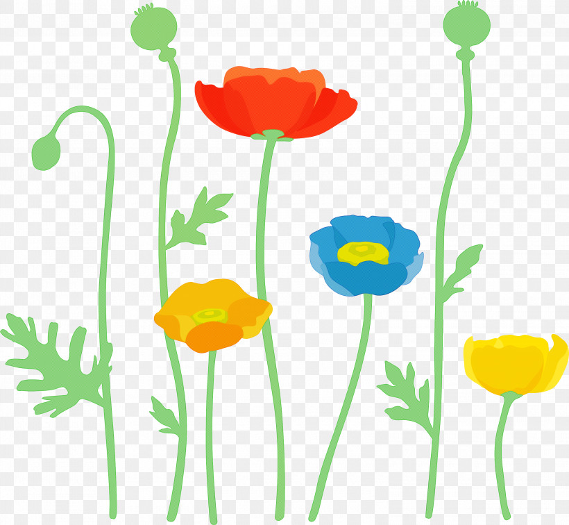 Poppy Flower, PNG, 3000x2768px, Poppy Flower, Flower, Pedicel, Plant, Plant Stem Download Free