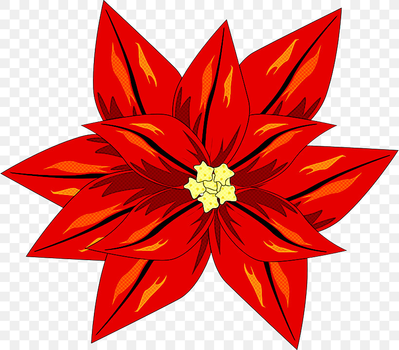 Red Petal Flower Poinsettia Plant, PNG, 818x720px, Red, Flower, Leaf, Petal, Plant Download Free