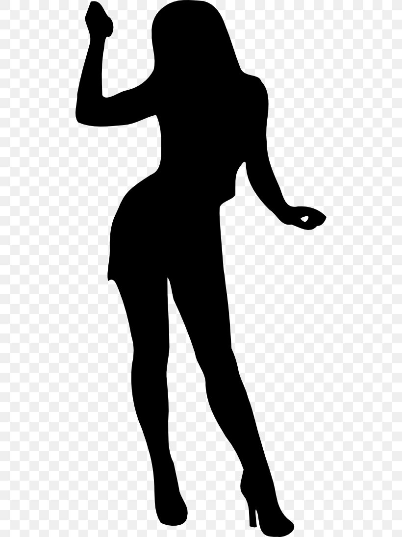 Silhouette Woman Clip Art, PNG, 512x1095px, Silhouette, Art, Black, Black And White, Female Download Free