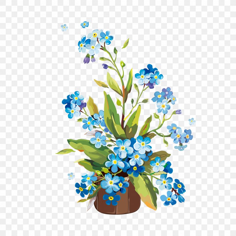 Flower Gouache Clip Art, PNG, 2222x2222px, Flower, Art, Color, Cut Flowers, Flora Download Free