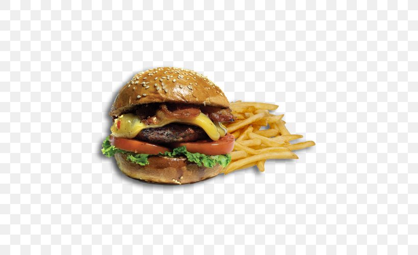 Hamburger Cheeseburger Vegetarian Cuisine Breakfast Sandwich Cafe, PNG, 500x500px, Hamburger, American Food, Breakfast Sandwich, Buffalo Burger, Burger King Download Free