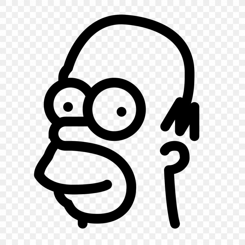 Homer Simpson Marge Simpson Bart Simpson Lisa Simpson Maggie Simpson, PNG, 1600x1600px, Homer Simpson, Area, Bart Simpson, Black And White, Lisa Simpson Download Free