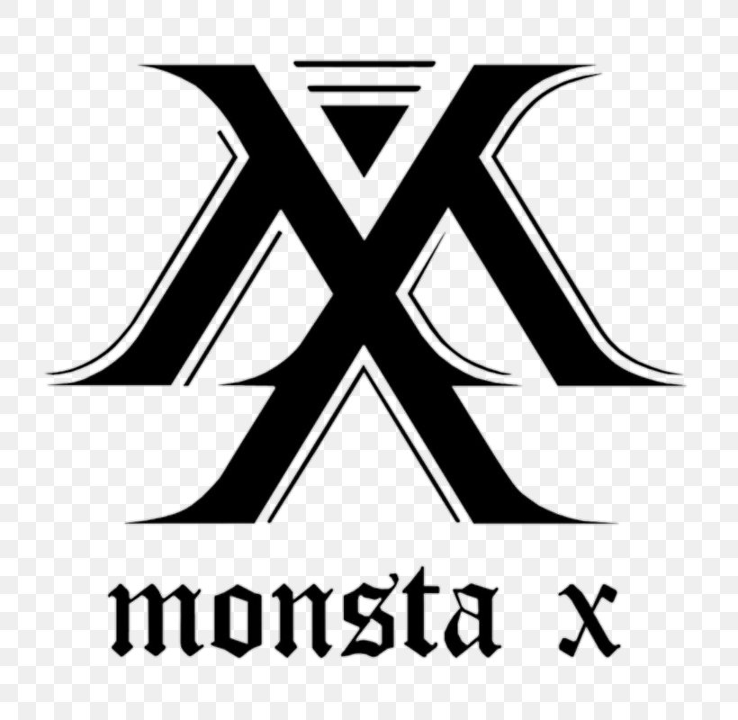 MONSTA X The Code Logo K-pop, PNG, 770x800px, Monsta X, Area, Black, Black And White, Boy Band Download Free