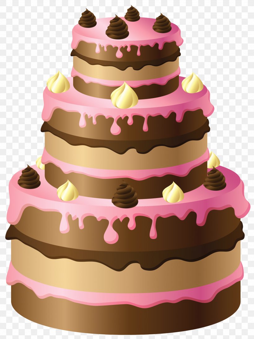 Chocolate Birthday Cake Vector Illustration Stock Vector (Royalty Free)  88301545 | Shutterstock