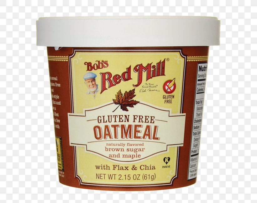 Bob's Red Mill Oatmeal Rolled Oats Scottish Cuisine Cup, PNG, 650x650px, Oatmeal, Brown Sugar, Chia Seed, Condiment, Cup Download Free