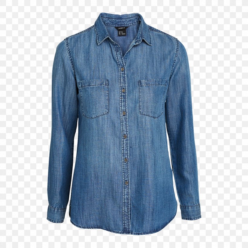 Denim Lyocell Shirt Blue Woven Fabric, PNG, 888x888px, Denim, Blouse, Blue, Button, Jacket Download Free