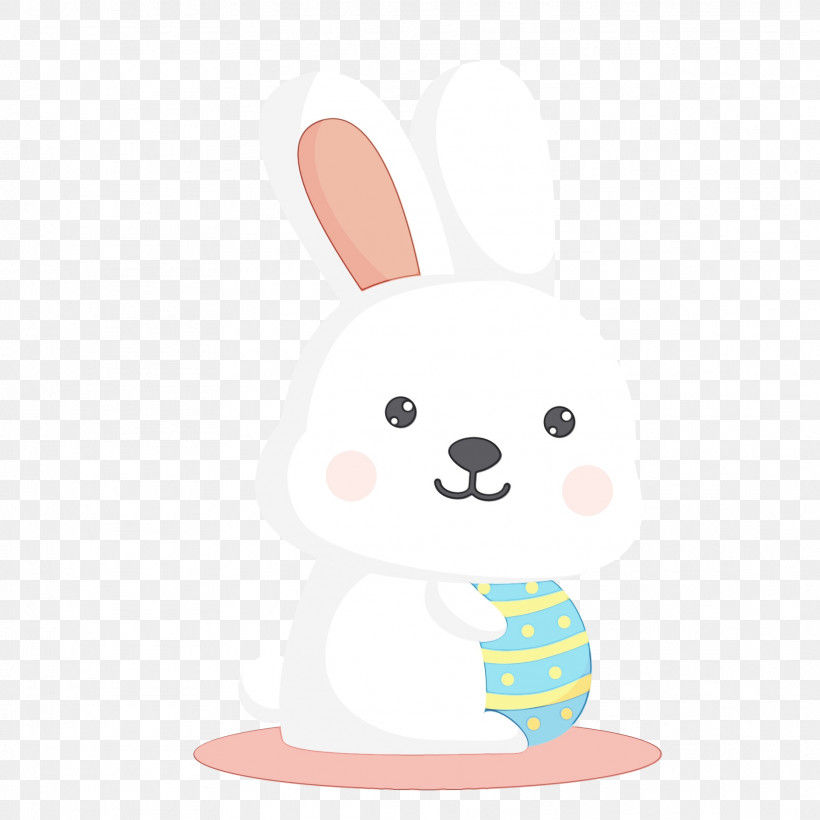 Easter Bunny, PNG, 1875x1875px, Watercolor, Cartoon, Easter Bunny, Paint, Rabbit Download Free