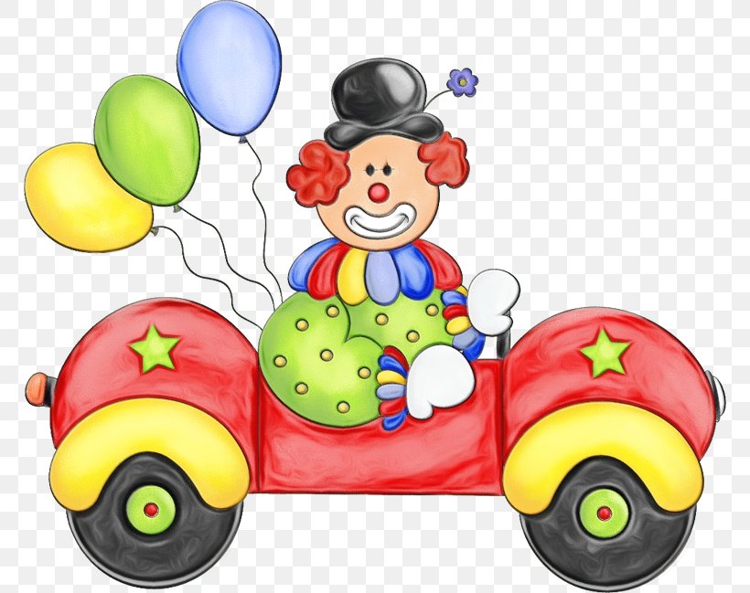 Baby Toys, PNG, 768x649px, Watercolor, Baby Products, Baby Toys, Clown, Mode Of Transport Download Free