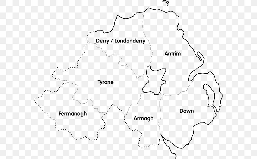 Blank Map Northern Ireland Diagram, PNG, 600x509px, 2018, Map, Animal, Area, Black And White Download Free