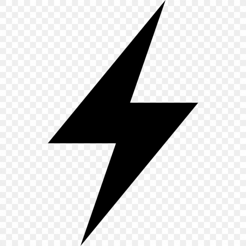 Electricity Electric Power Symbol, PNG, 1000x1000px, Electricity, Battery, Black, Black And White, Electric Power Download Free