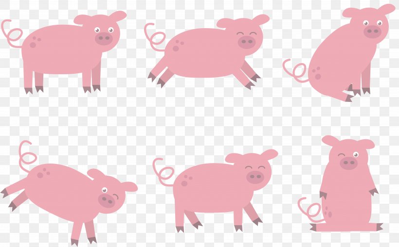 Domestic Pig Clip Art, PNG, 5777x3587px, Domestic Pig, Cartoon, Livestock, Mammal, Peppa Pig Download Free