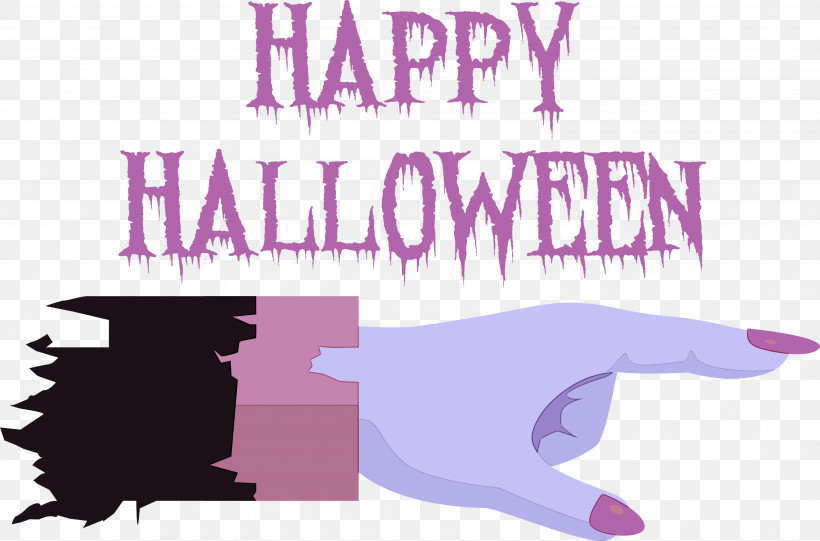 Happy Halloween, PNG, 3000x1982px, Happy Halloween, Logo, Meter, Poster Download Free