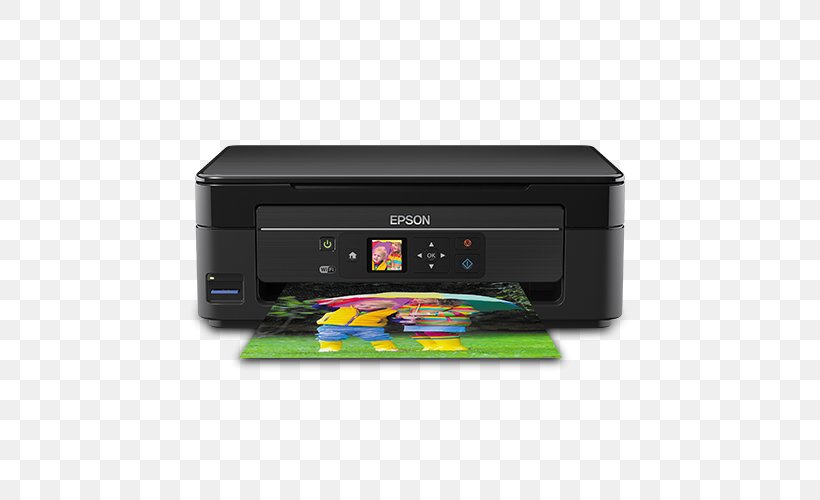 Multi-function Printer Printing Epson Ink Cartridge, PNG, 500x500px, Multifunction Printer, Electronic Device, Electronics, Epson, Image Scanner Download Free