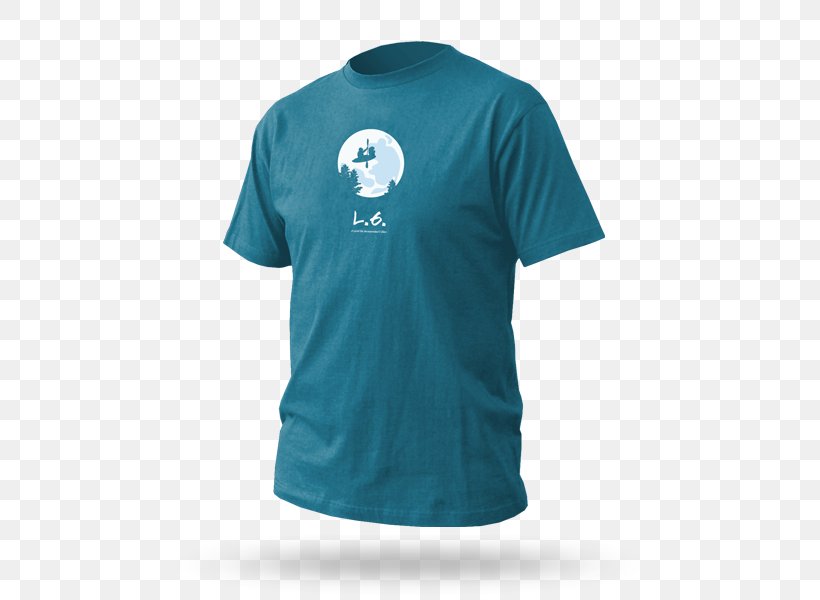 T-shirt Logo Sleeve Font, PNG, 500x600px, Tshirt, Active Shirt, Aqua, Blue, Brand Download Free