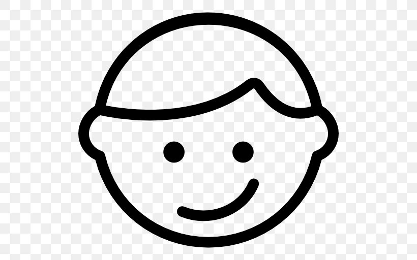 Emoticon Smiley, PNG, 512x512px, Emoticon, Avatar, Black And White, Face, Facial Expression Download Free