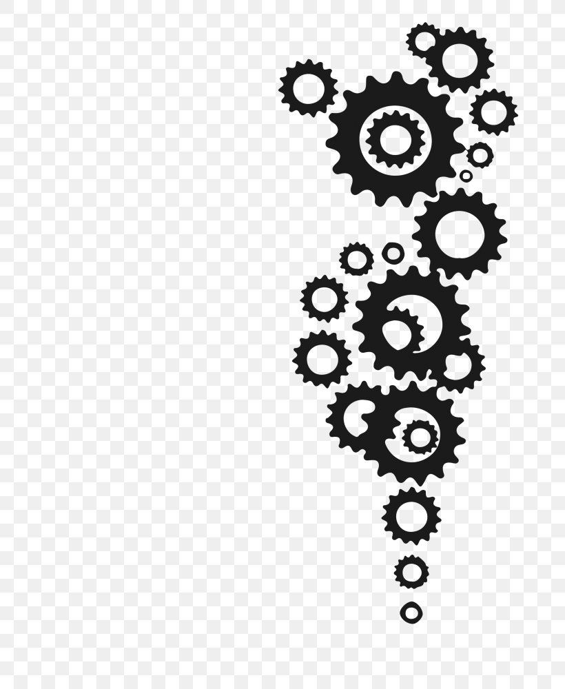 Gear Tattoo Bicycle Drawing Image, PNG, 750x1000px, Gear, Art, Bicycle, Black, Black And White Download Free