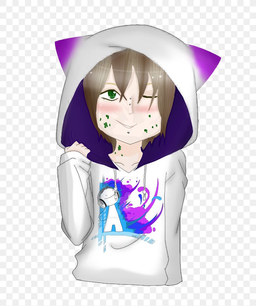 Hoodie T-shirt Purple Cartoon, PNG, 736x981px, Watercolor, Cartoon, Flower, Frame, Heart Download Free