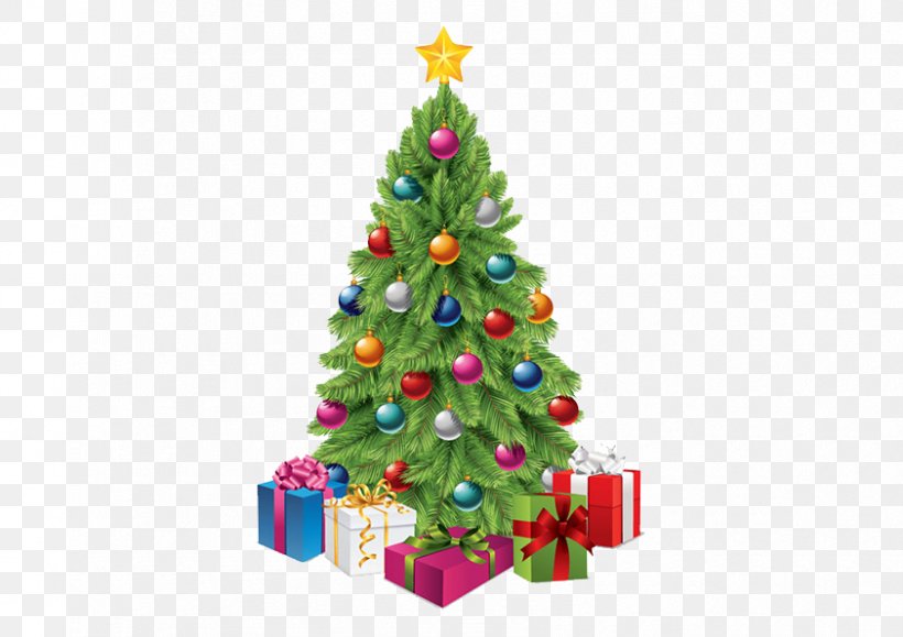 Santa Claus Christmas Tree Christmas Ornament Clip Art, PNG, 842x595px, Santa Claus, Christmas, Christmas Card, Christmas Decoration, Christmas Ornament Download Free