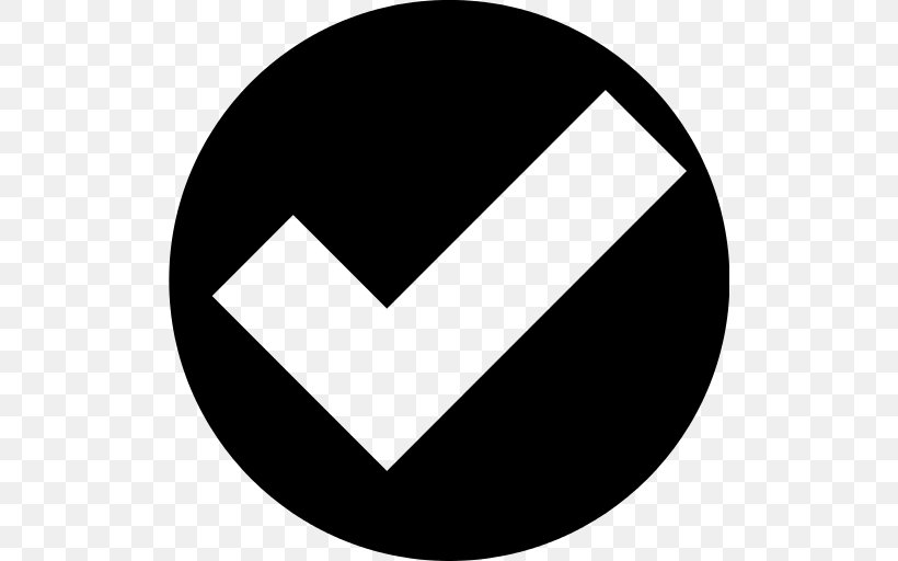 Checkmark Circle, PNG, 512x512px, Check Mark, Area, Black, Black And White, Brand Download Free