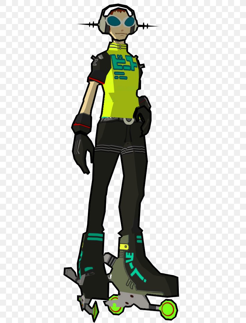 Jet Set Radio Future Sega Video Game Character, PNG, 414x1078px, Jet Set Radio Future, Character, Clothing, Dreamcast, Fictional Character Download Free