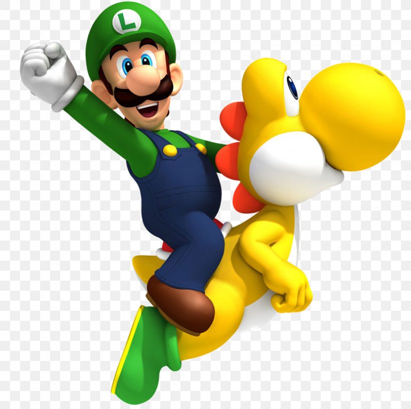 Mario & Yoshi New Super Mario Bros. Wii, PNG, 830x826px, Mario Yoshi, Cartoon, Fictional Character, Figurine, Luigi Download Free