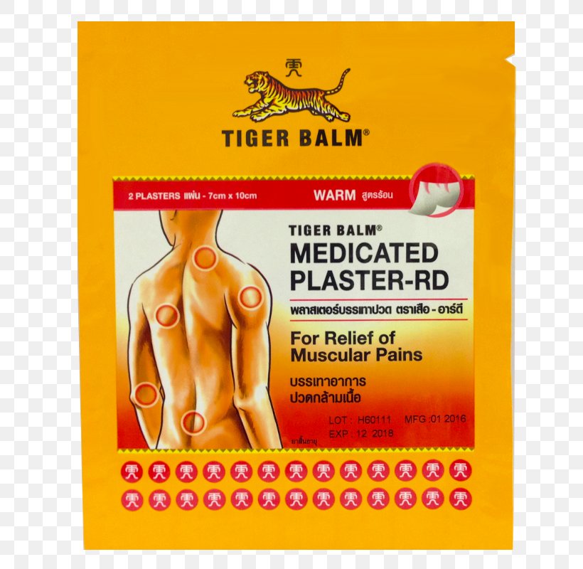 Tiger Balm Liniment Adhesive Bandage Muscle Pain, PNG, 800x800px, Tiger, Adhesive Bandage, Back Pain, Body Ache, Brand Download Free