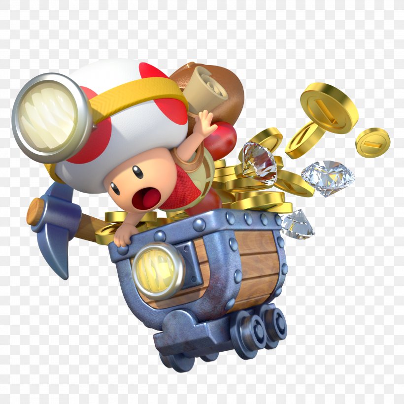 Captain Toad: Treasure Tracker Wii U Princess Peach, PNG, 3000x3000px, Captain Toad Treasure Tracker, Christmas Ornament, Fictional Character, Figurine, Kirby Download Free