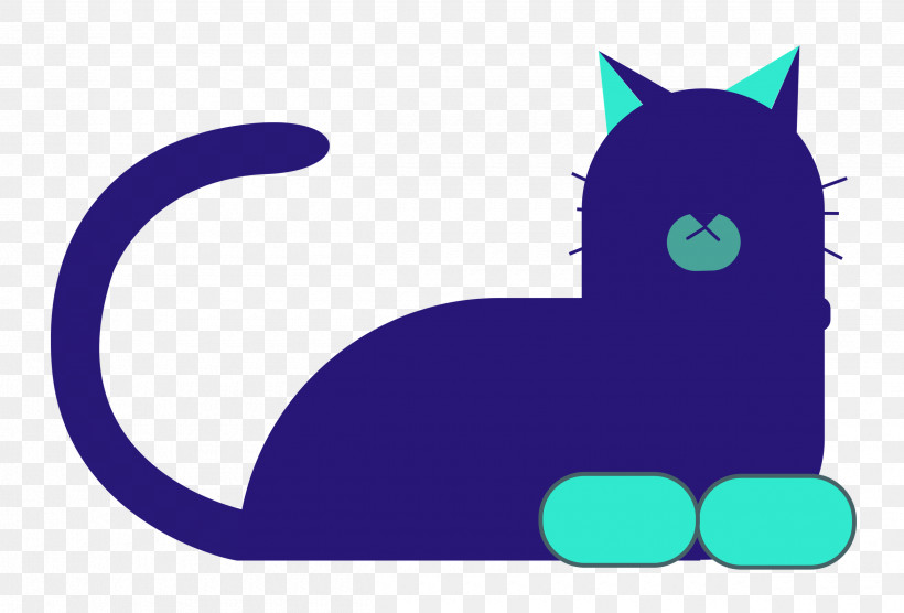 Cat Kitten Whiskers Cobalt Blue / M Snout, PNG, 2500x1697px, Cat, Cartoon, Character, Dog, Kitten Download Free