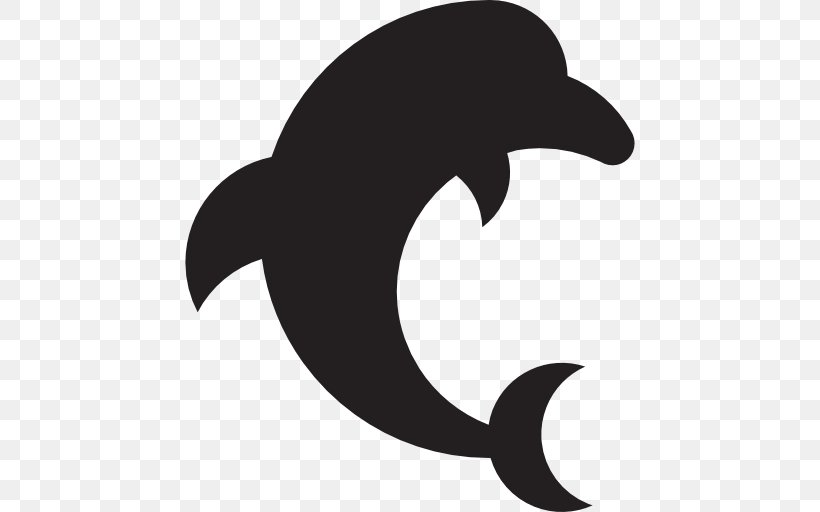 Dolphin Clip Art, PNG, 512x512px, Dolphin, Animal, Beak, Black, Black And White Download Free