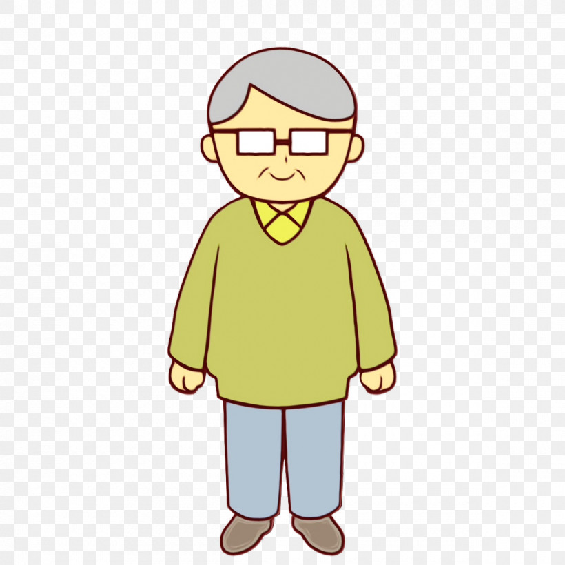 Glasses, PNG, 1200x1200px, Grandparents Cartoon, Character, Glasses, Headgear, Human Download Free