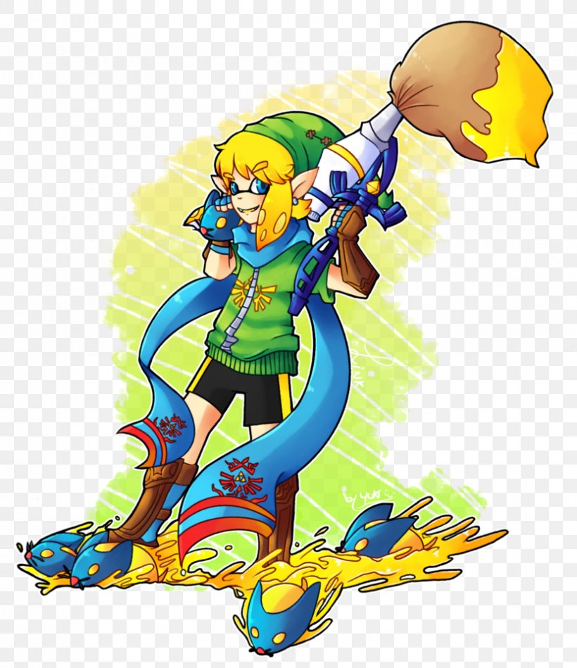 Link Splatoon The Legend Of Zelda: Breath Of The Wild Ganon, PNG, 831x962px, Link, Art, Cartoon, Drawing, Fan Art Download Free