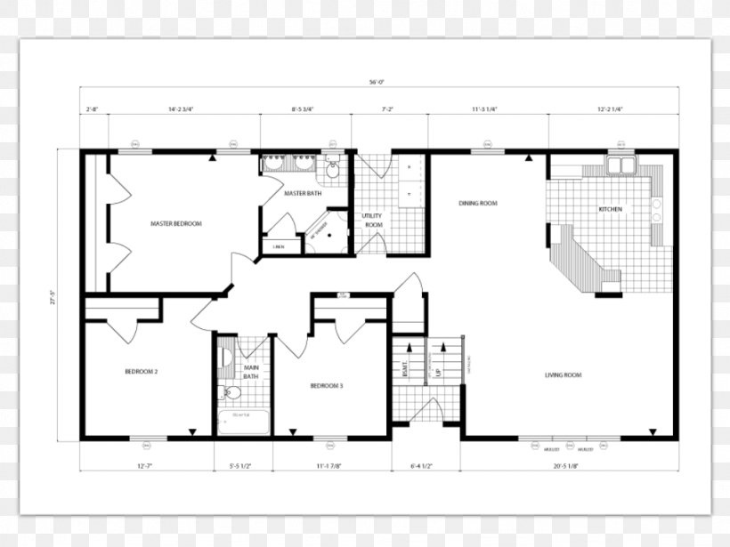 Split Bedroom Ranch Home Plan