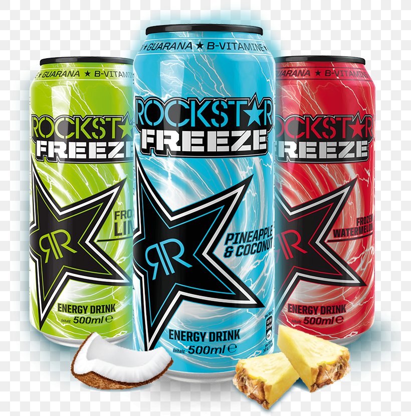 Energy Drink Aluminum Can Fizzy Drinks Tin Can Rockstar, PNG, 781x829px, Energy Drink, Aluminium, Aluminum Can, Brand, Coconut Download Free