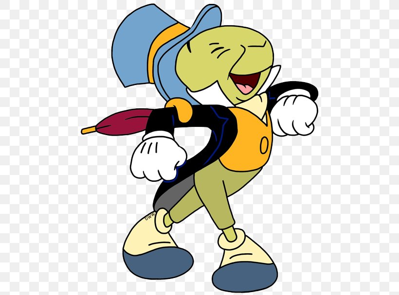 Jiminy Cricket Donald Duck Cartoon Animated Film Drawing, PNG, 500x607px, Jiminy Cricket, Animated Cartoon, Animated Film, Area, Art Download Free