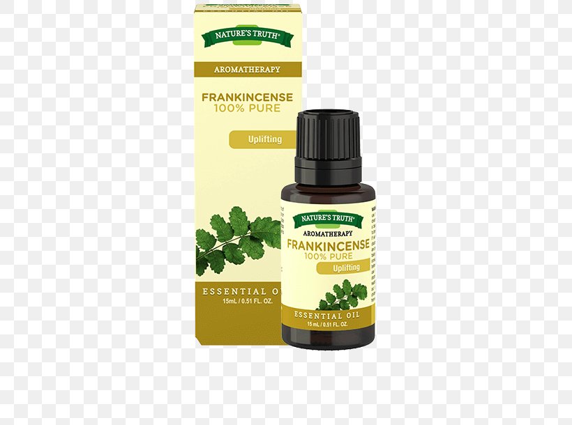 Nature's Truth 100 Pure Essential Oil Aromatherapy Frankincense Nature's Truth, PNG, 480x610px, Essential Oil, Aromatherapy, Carrier Oil, Frankincense, Herb Download Free