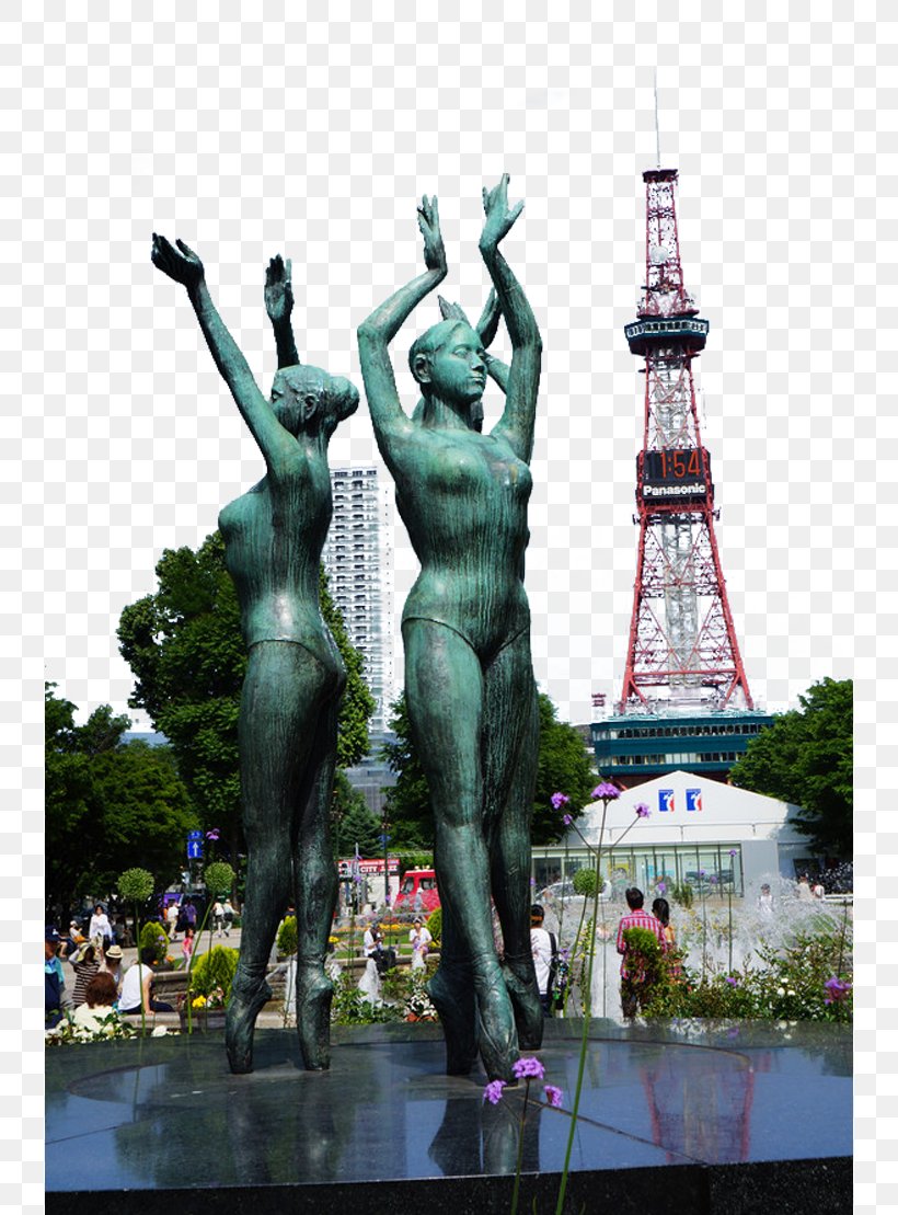 Sapporo TV Tower Odori Park Statue Sculpture, PNG, 738x1109px, Sapporo Tv Tower, Artwork, Classical Sculpture, Hokkaido, Japan Download Free