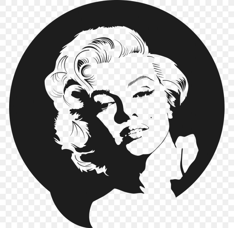 Marilyn Monroe Vector Graphics Drawing Illustration Image, PNG, 800x800px, Marilyn Monroe, Art, Artist, Black, Black And White Download Free