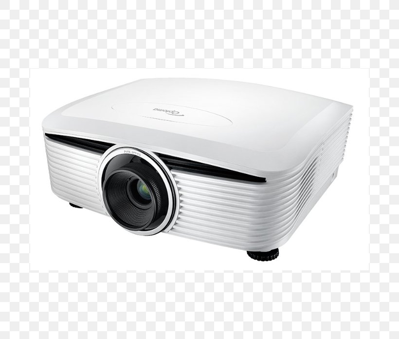 Optoma Corporation Multimedia Projectors Digital Light Processing 1080p, PNG, 696x696px, Optoma Corporation, Digital Light Processing, Electronic Device, Handheld Projector, Home Theater Systems Download Free