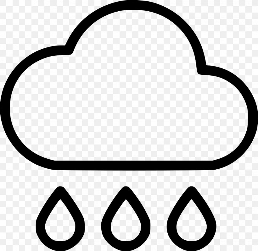 Rain Clip Art Meteorology Weather, PNG, 980x956px, Rain, Area, Black, Black And White, Meteorology Download Free