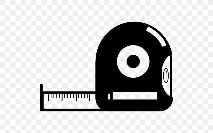 Tape Measures Tool, PNG, 512x512px, Tape Measures, Area, Black, Black And White, Brand Download Free