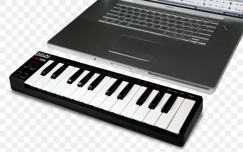 Computer Keyboard Laptop Akai Professional LPK25 MIDI Controllers, PNG, 1200x750px, Computer Keyboard, Akai, Akai Professional Lpk25, Akai Professional Mpk Mini Mkii, Controller Download Free