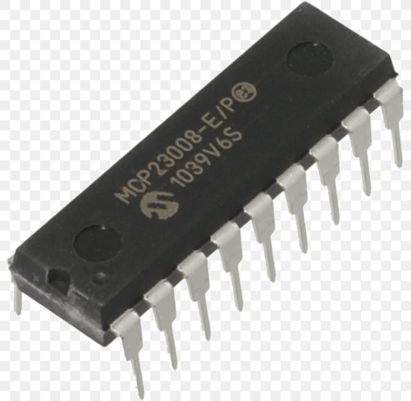 PIC Microcontroller Integrated Circuits & Chips Electronics Electronic Component, PNG, 800x800px, Microcontroller, Atmel Avr, Circuit Component, Dual Inline Package, Eeprom Download Free