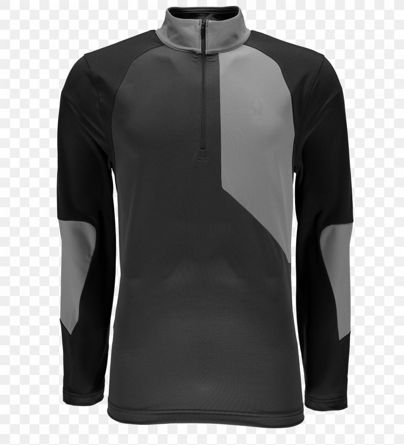 Spyder T-shirt Jersey Clothing Skiing, PNG, 2000x2200px, Spyder, Active Shirt, Black, Clothing, Hood Download Free