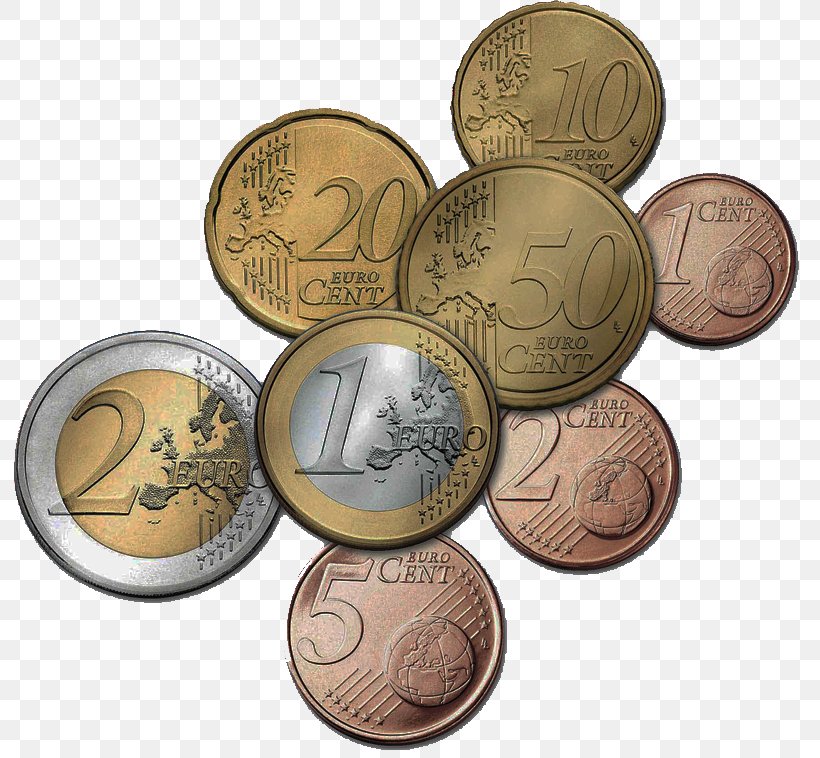 Euro Coins Euro Coins Eurozone Currency, PNG, 800x758px, 1 Euro Coin, Coin, Banknote, Cash, Condominium Download Free