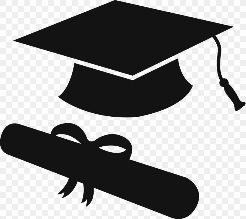 Graduation Ceremony Square Academic Cap Silhouette Clip Art, PNG, 1300x1158px, Graduation Ceremony, Artwork, Black, Black And White, Cap Download Free