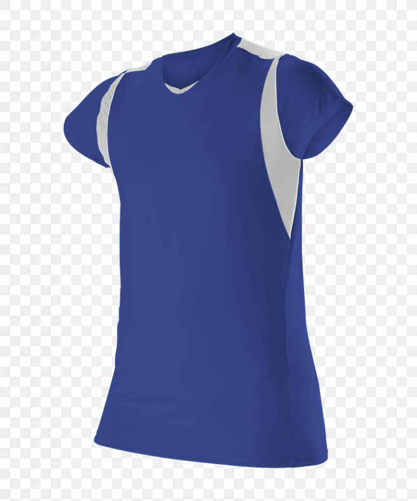 T-shirt Jersey Sleeve Volleyball Sportswear, PNG, 853x1024px, Tshirt, Active Shirt, Blue, Clothing, Cobalt Blue Download Free