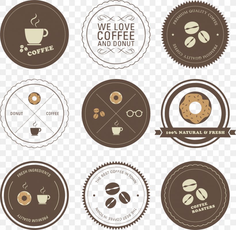 Vector Hand-painted Coffee And Dessert Icons, PNG, 1172x1139px, Coffee, Badge, Bakery, Brand, Button Download Free