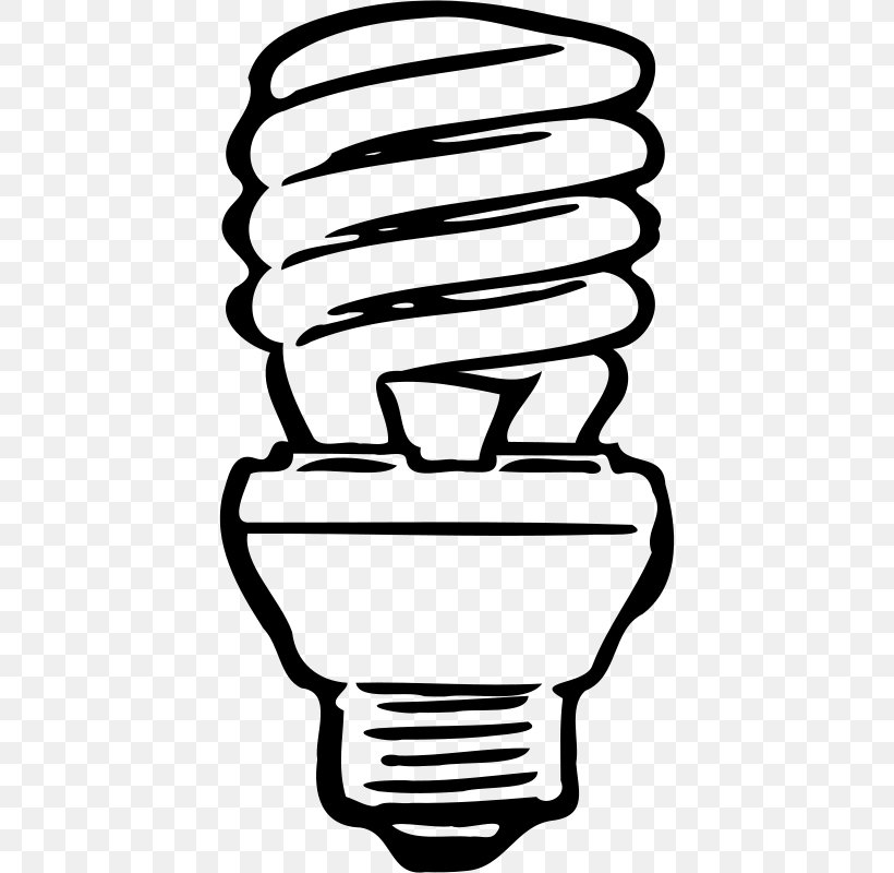 Incandescent Light Bulb Compact Fluorescent Lamp Electric Light, PNG, 500x800px, Light, Auto Part, Black And White, Compact Fluorescent Lamp, Efficient Energy Use Download Free
