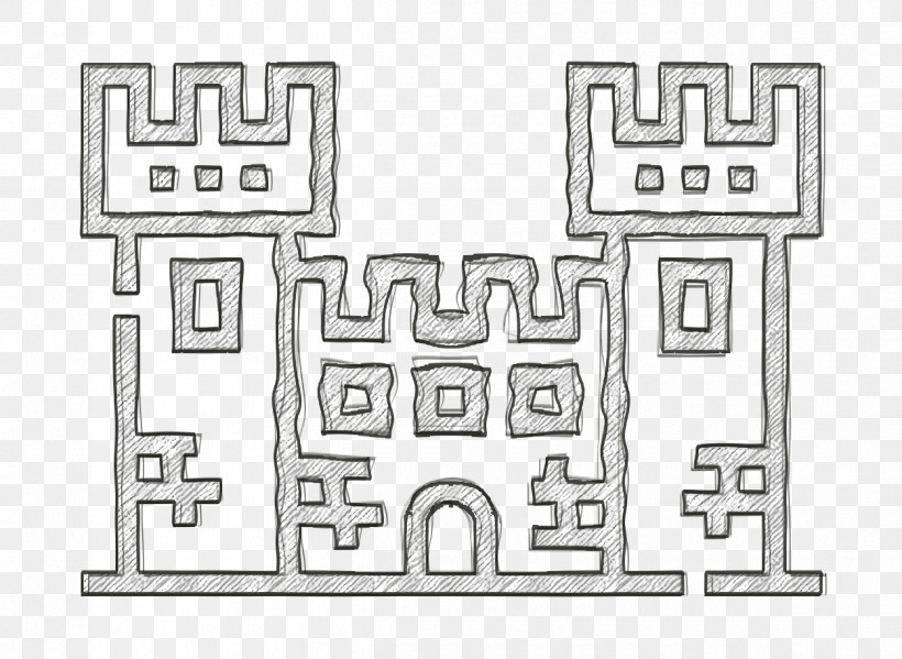 Medieval Icon Fortress Icon, PNG, 1250x914px, Medieval Icon, Architecture, Diagram, Fortress Icon, Line Download Free